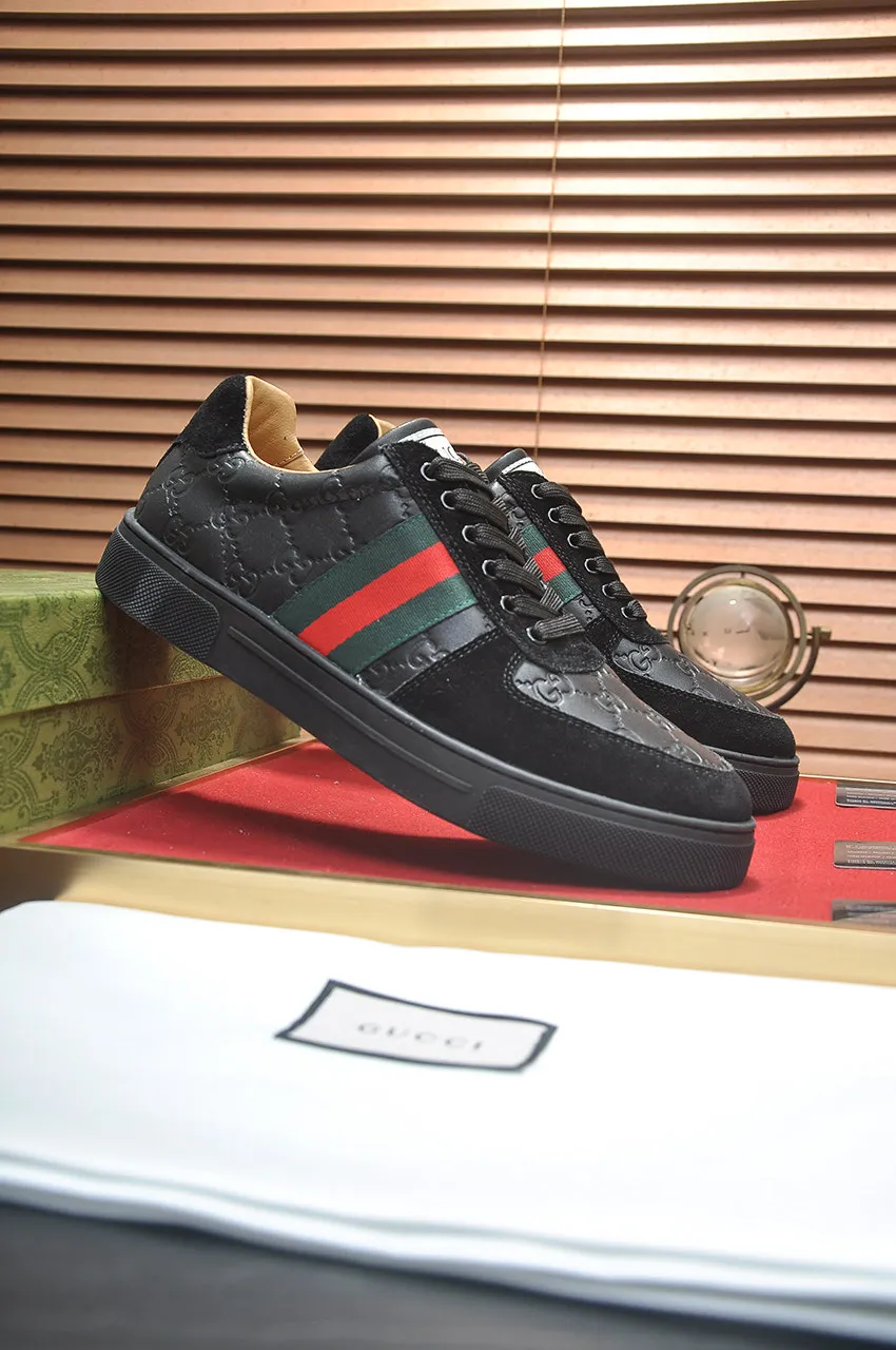 Men's men's shoes💰440💶[GUCCI] official website 1:1 men's sports shoes are now on the market. They are made of original fabric + water-dyed sheepskin lining, plus the official website original 1:1 comfortable outsole. Fashionable and versatile, super comfortable and breathable. Standard shoe size 38/45 (custom-made size 45 is non-refundable)